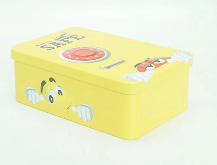 MMS Chocolate Tin Box With Hinged Lid