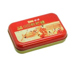 Kerek szélű bádogdoboz négyszögletes